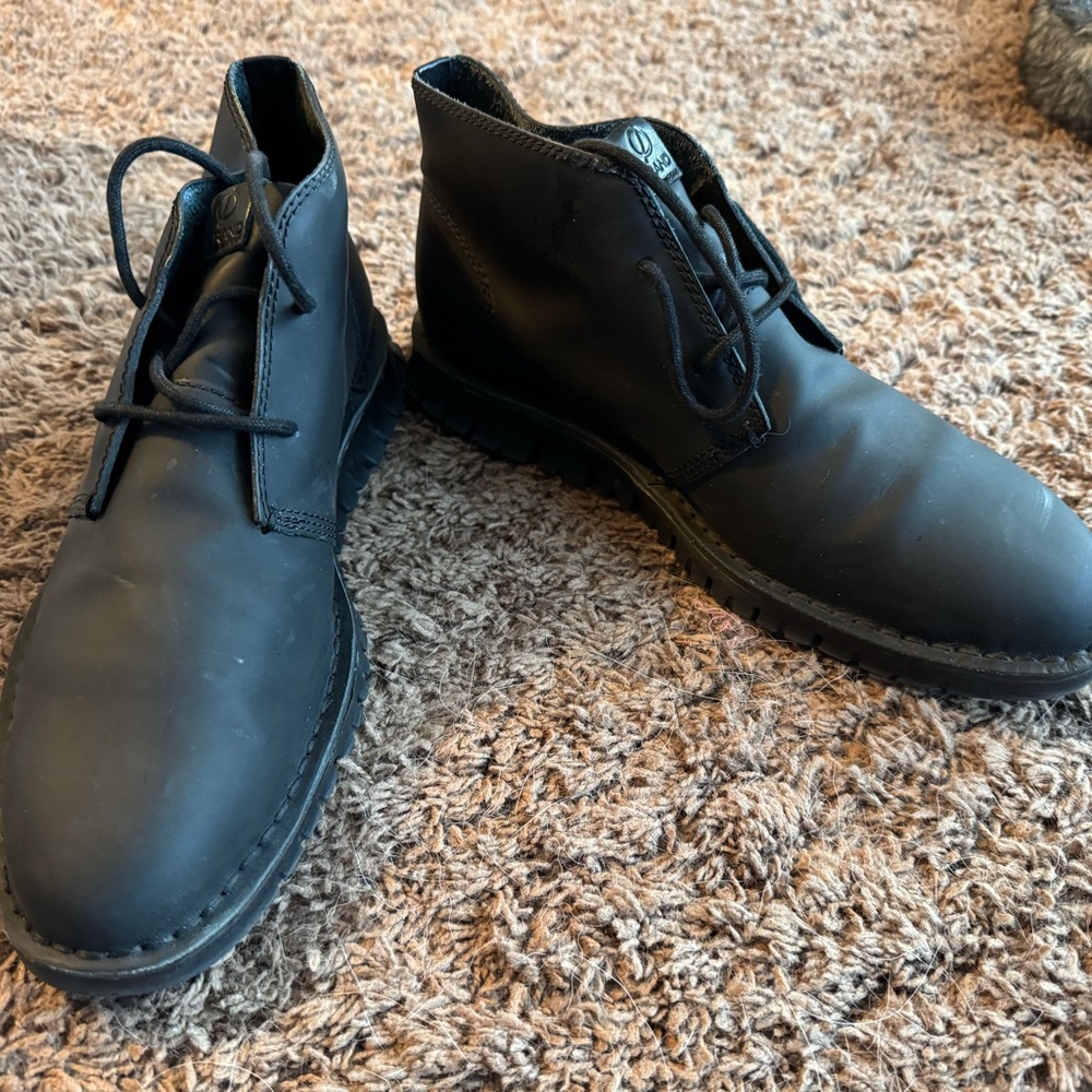 Cole Haan Zerogrand Stout Chukka Men’s US 10 Black Leather Men's Boots